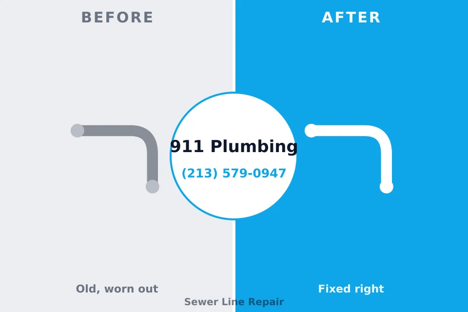 Before and after: plumbing company Four Square Mile, CO